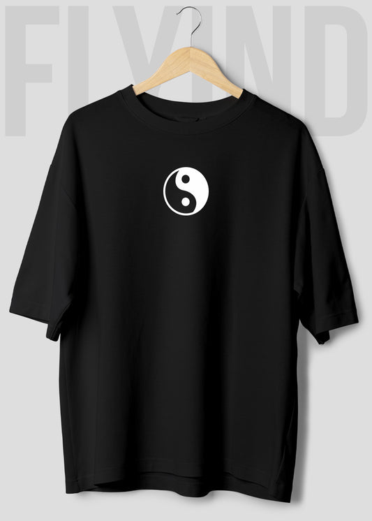 Flyind Sword Black Oversized T Shirt
