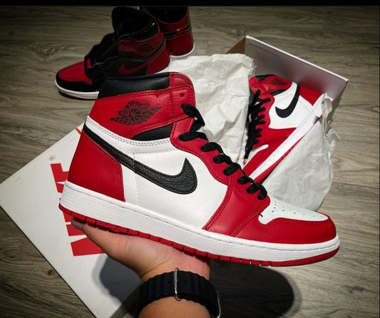 Jordan 1 red high ankle