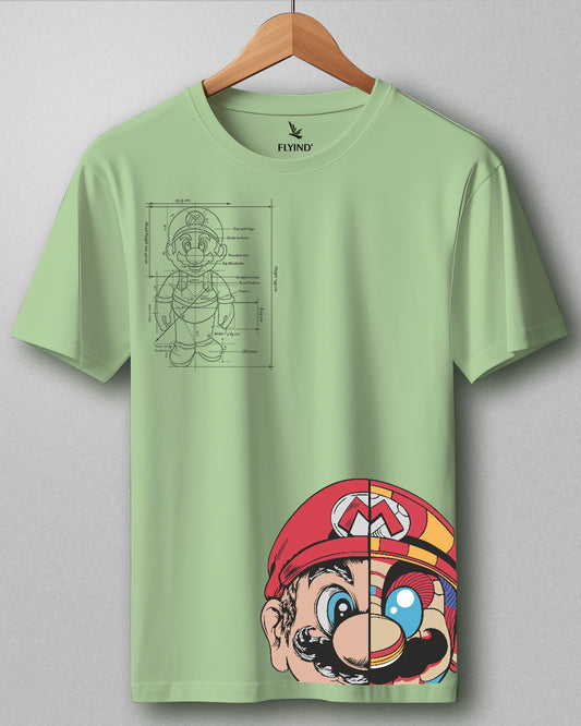 Mario Pista Green Regular T Shirt